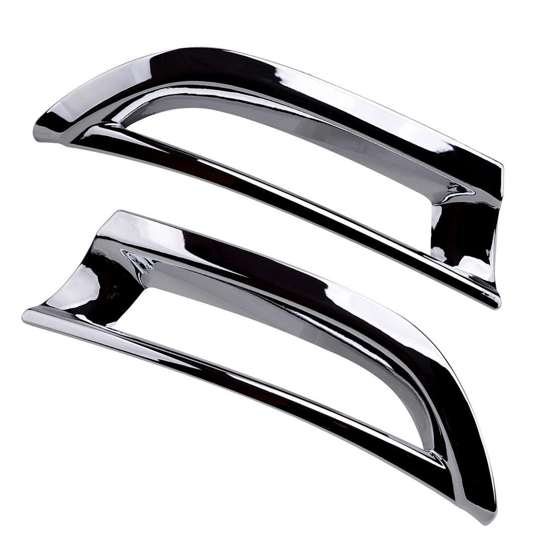 2 шт. хромированная накладка на заднюю противотуманную фару из АБС-пластика для