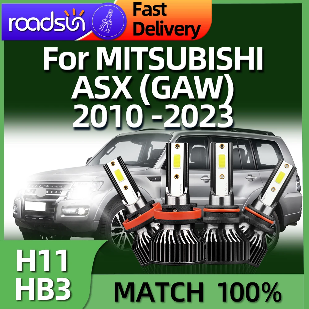 

150W LED HB3 H11 Car Haedlight Turbo Fan Auto Lamp Kit 6000K For MITSUBISHI ASX GAW 2010 2011 2012 2013 2014 2015 2016 2017-2023