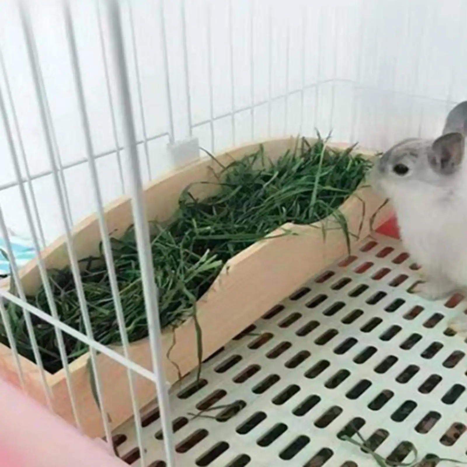 

Durable Rabbit Hay Feeder Manger Holder Cage Mount Supplies Storage Accessories Dispenser Hamster Bowl Container Pet for Bunny