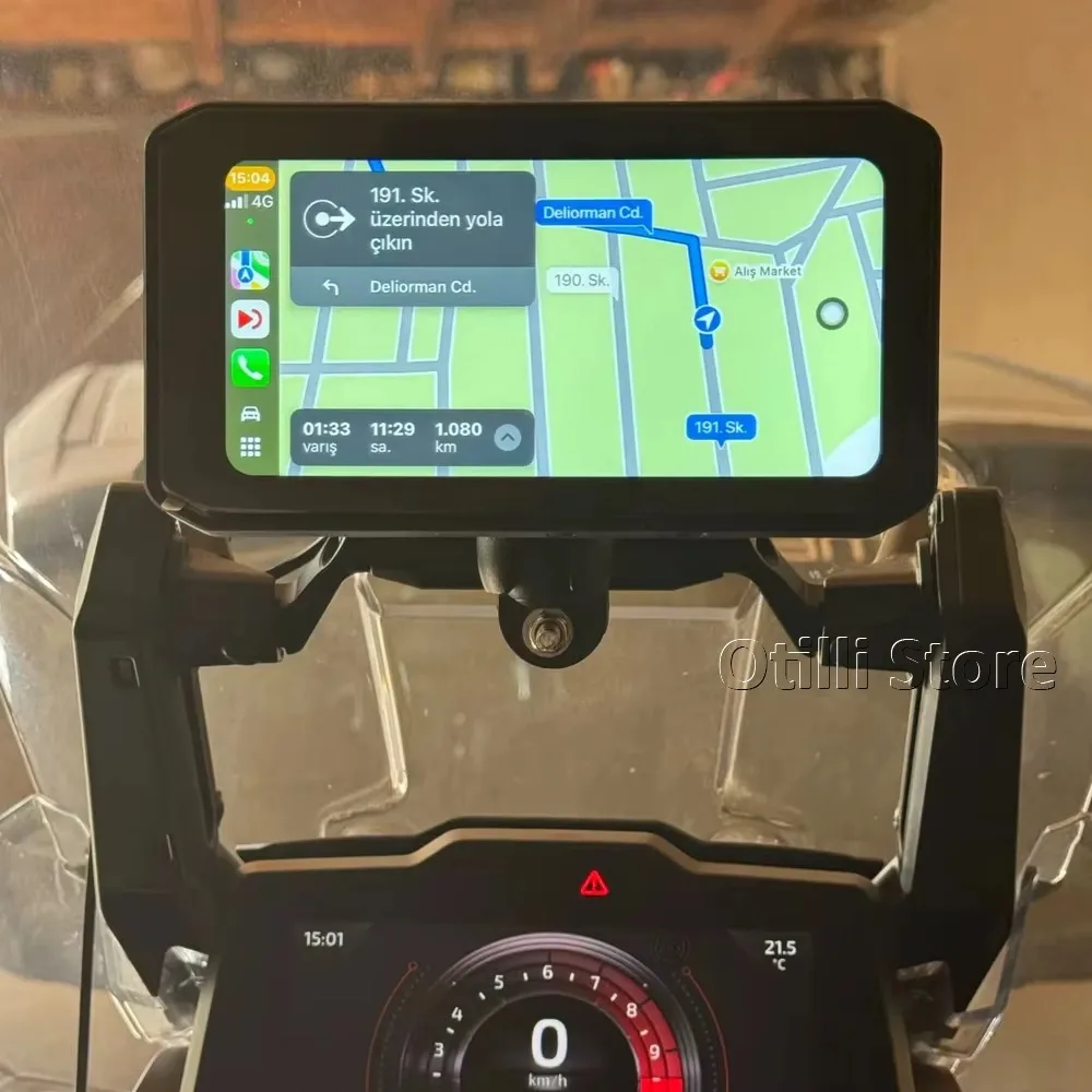 Фото Держатель для телефона Tiger 1200 Rally Explorer Black Edition, GPS-крепление на лобовое стекло для Tiger 1200 GT Pro Rally Pro 2022-2025, навигационный кронштейн №3