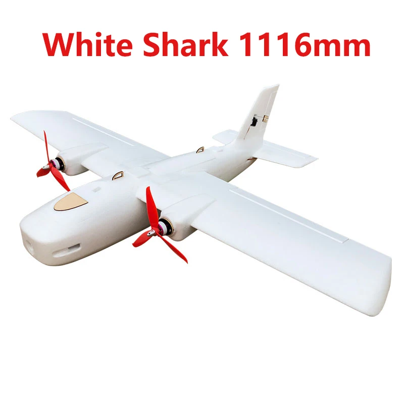

SoloGood DF Great White Shark Wingspan 1116mm FPV Flying Wing EPP Foam Double Motor UAV RC Airplane