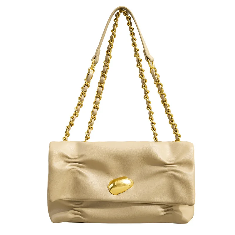 2023 Minimalist Soft Leather Young Ladies Black Solid Cross Body Bags Women Vintage Khaki Crossbody Purse Leather Shoulder Bags