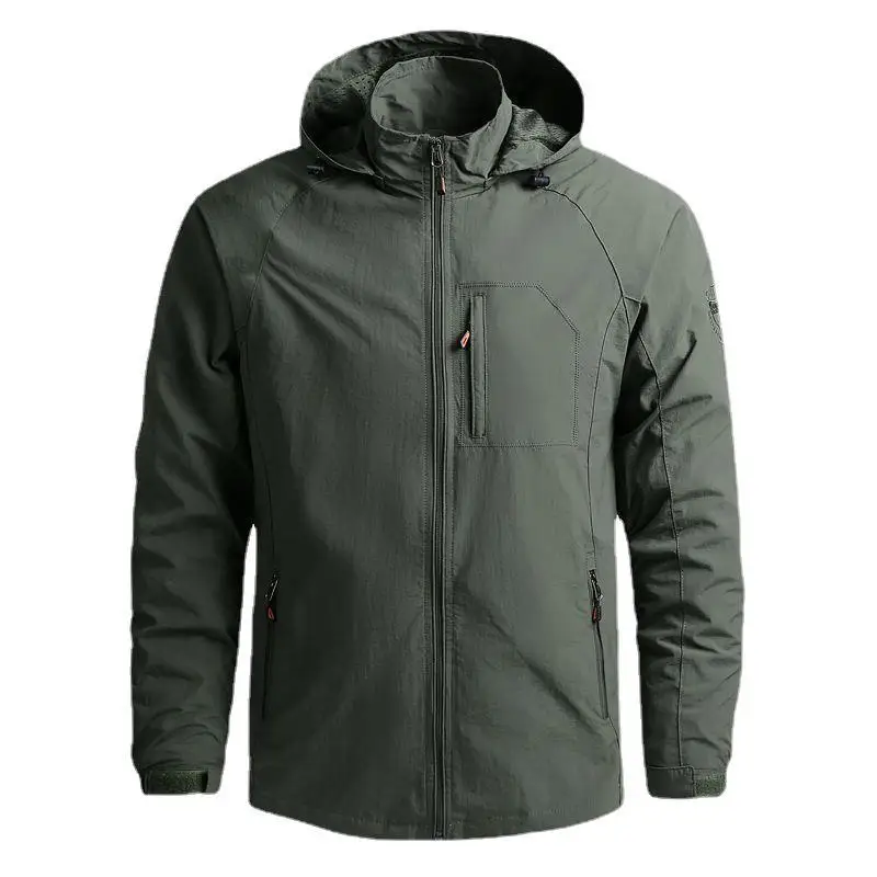 

Men Outdoor Hiking Jackets Waterproof Hooded Windbreaker Coat Men 2022 Autumn New Casual Jacket Tactics Military Jackets Men 5XL