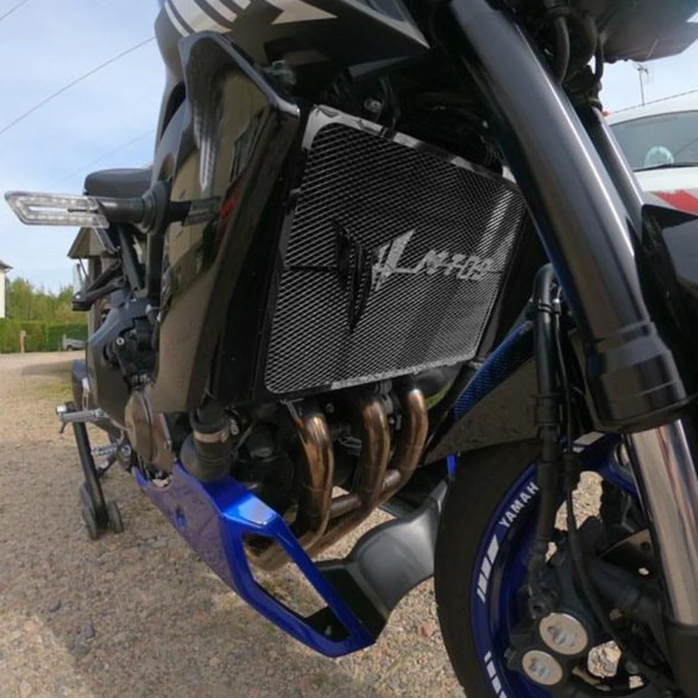 Фото Подходит для Yamaha MT09 SP ABS FZ09 FJ09 MT-09 Tracer 900 900GT 2014-2023, решетка радиатора мотоцикла, защита охладителя №5