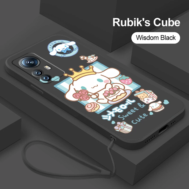 

Kulomi Sanrio Cinnamoroll Liquid Rope Phone Case For Xiaomi Mi 12S 12X 12T 12 11i 11T 11 10 10S 10T Pro Lite Ultra 5G Cover