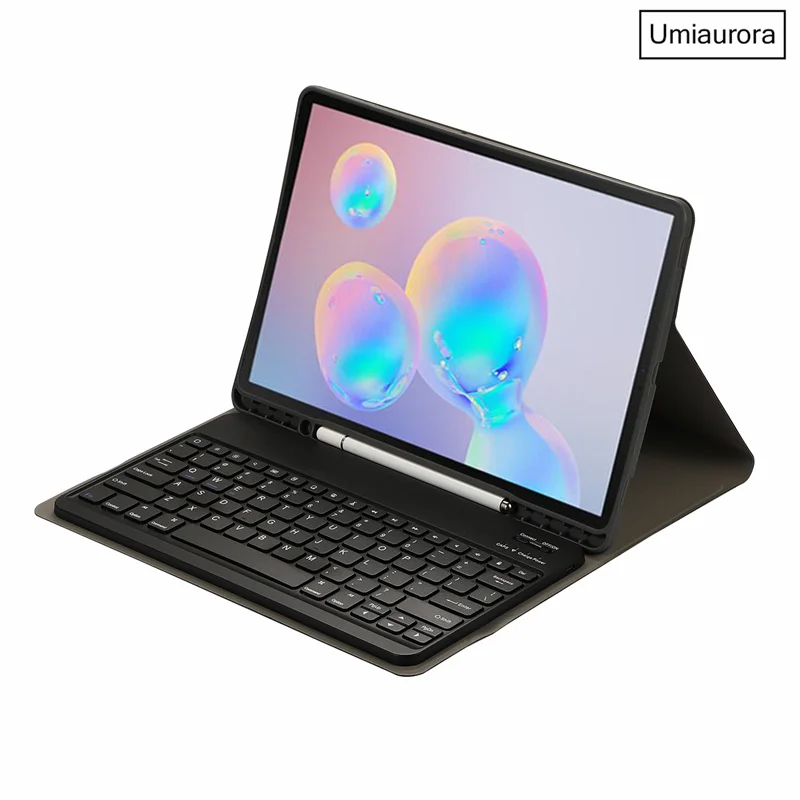 Фото Чехол-клавиатура с беспроводной клавиатурой и откидной подставкой для Samsung Tab S7 S8+ S9 S10 FE+ Plus SM-X620 12.4