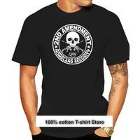 camiseta de segunda modificaci%c3%b3n para hombre camisa con estampado de calavera derechos de pistola molon labe ar15
