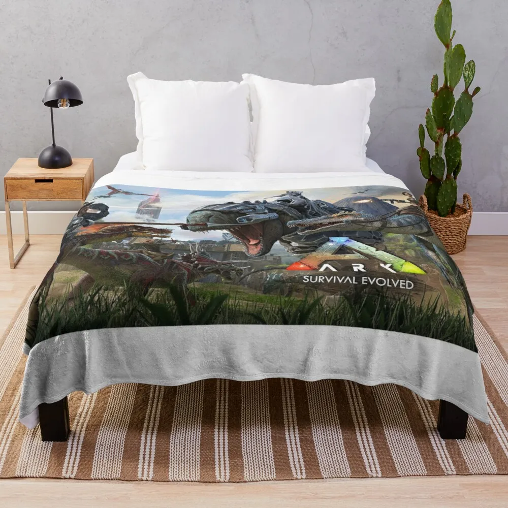 

Dinosaurs War Ark Throw Blanket Fleece blanket