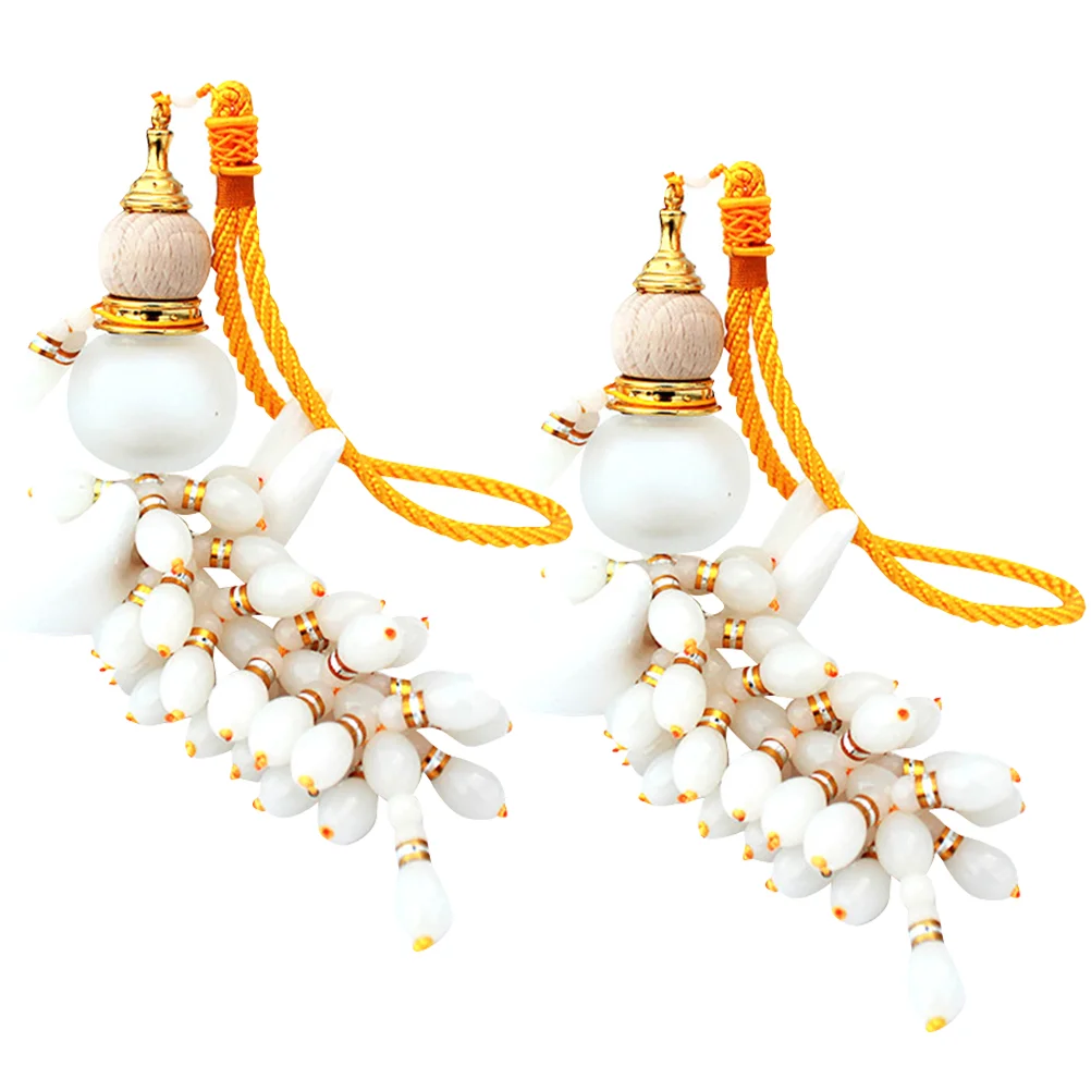 

2pcs Aromatherapy Car Diffuser Hanging Car Interior Pendant Car Accessories Car Ornament Gourd Car Mirror Pendant