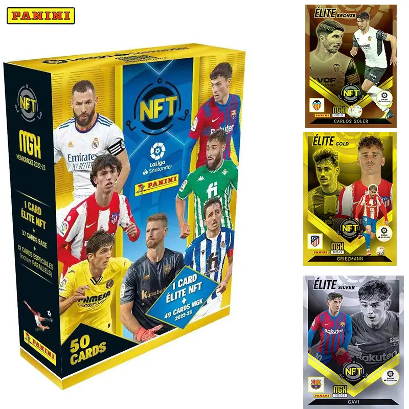 

2022 Panini Football Star Card Box Qatar World Cup Soccer Star Messi Ronaldo Footballer Limited Fan Collection Cards Box