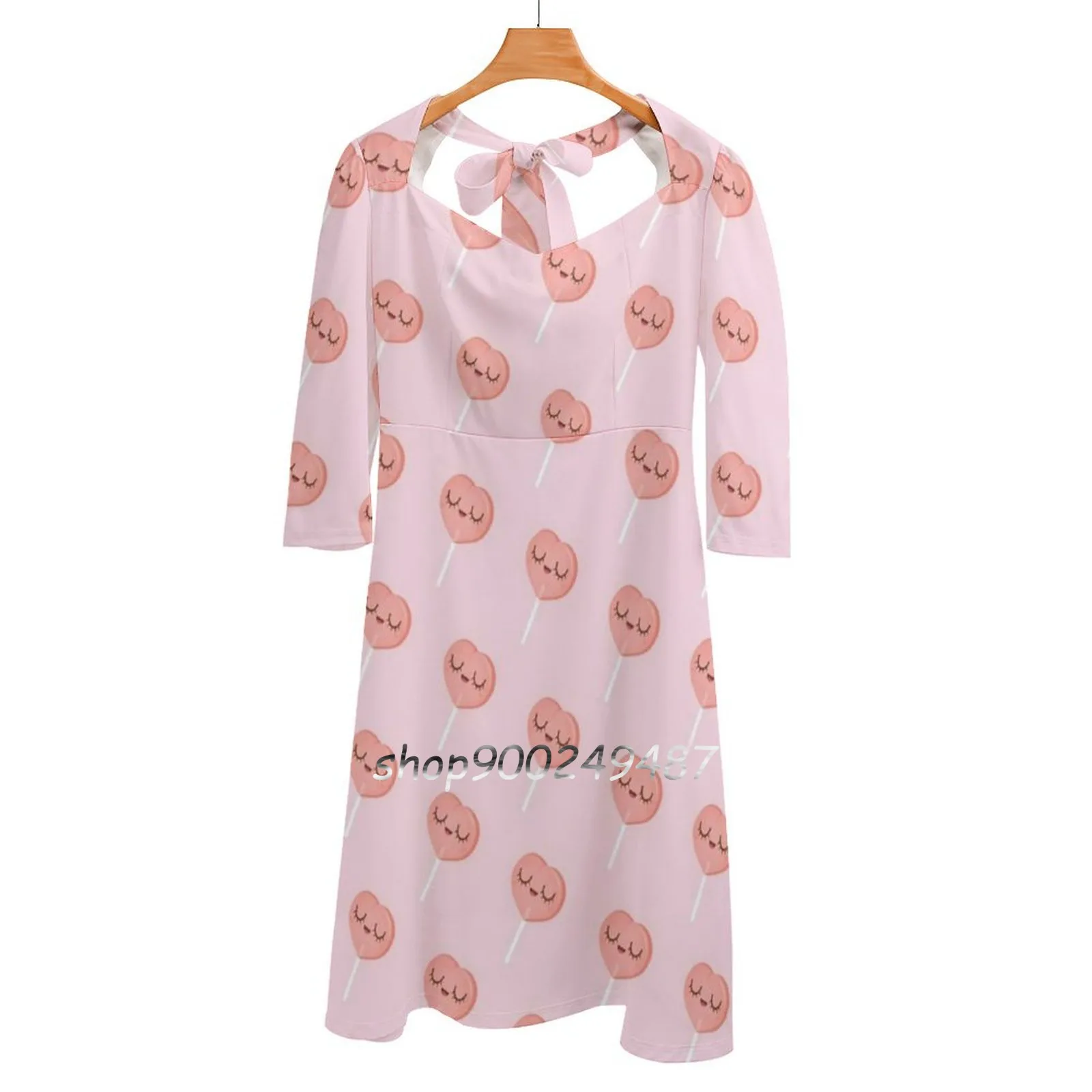 

Just Peachy Lollipops Sweet Elegant Dress Women Korean Kawaii Square Collar Dress Just Peachy Peach Peachy Lollipops Surface