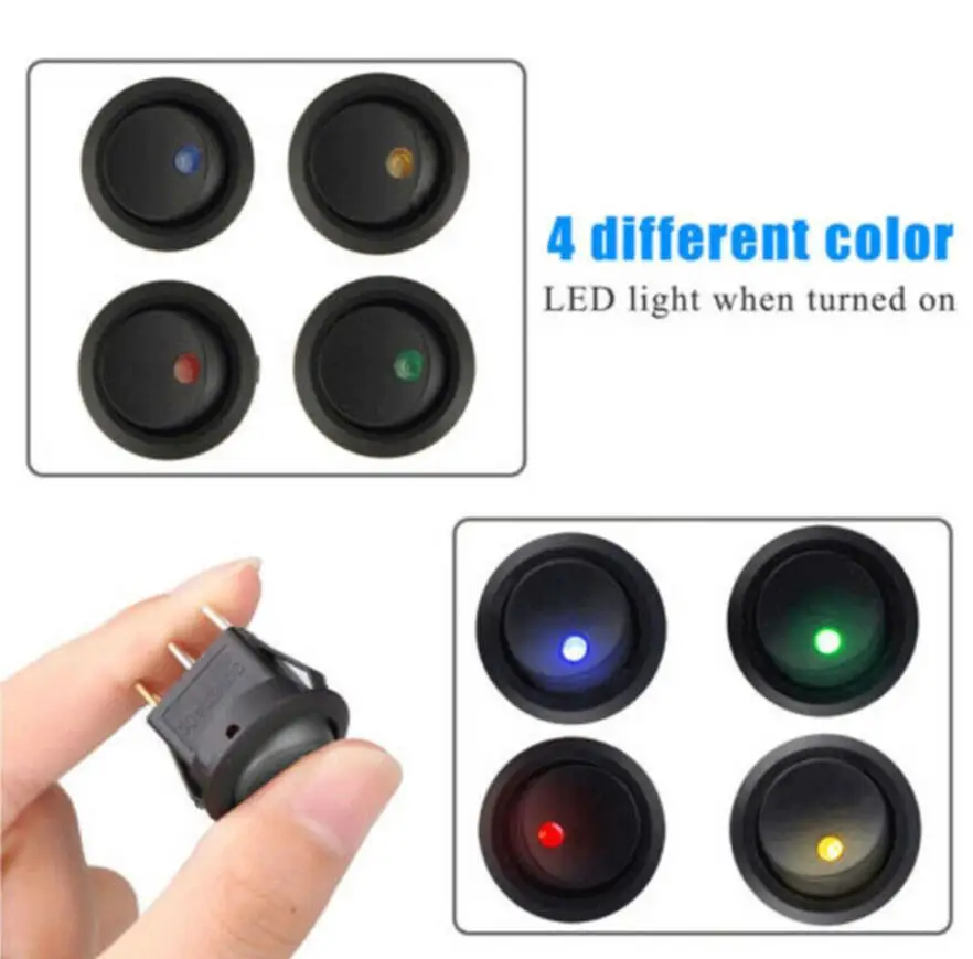 1 шт. 20A 12 В 220 клавишный выключатель стандартная точка для автомобиля лодки