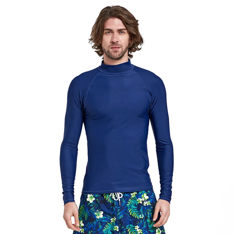 

Sbart Men Long Sleeves Plus Size Lycra Rashguard Swimming Shirt Spearfishing Surfing Diving Top Slim Fit High Elasticity