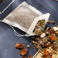 100pcs empty tea bags high temperature resistant tea filter bags with string loose leaf tea bags for loose leaf tea