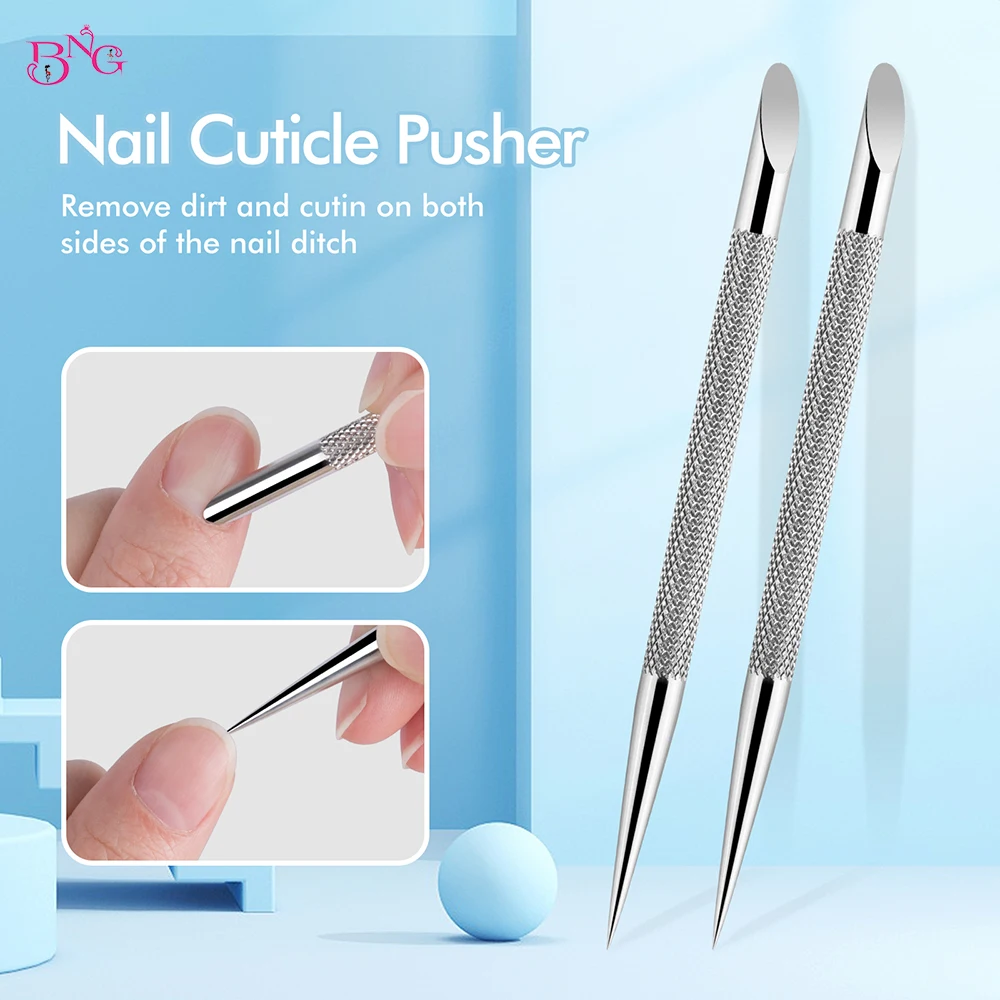 

Stainless Double-ended Cuticle Steel Dead Dotting Remove Sticks For Pens Tool Pusher Nails Skin Manicure