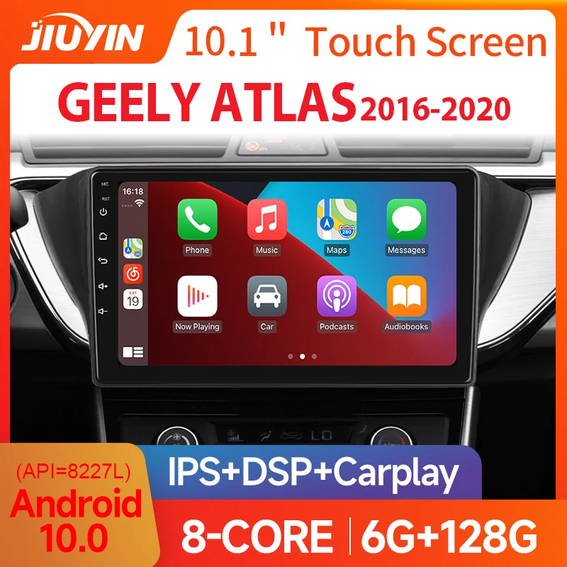 

JIUYIN AI Voice 2 din Android автомобильное радио для Geely Atlas 2016-2020 Carplay GPS экран для автомобиля 4G головное устройство