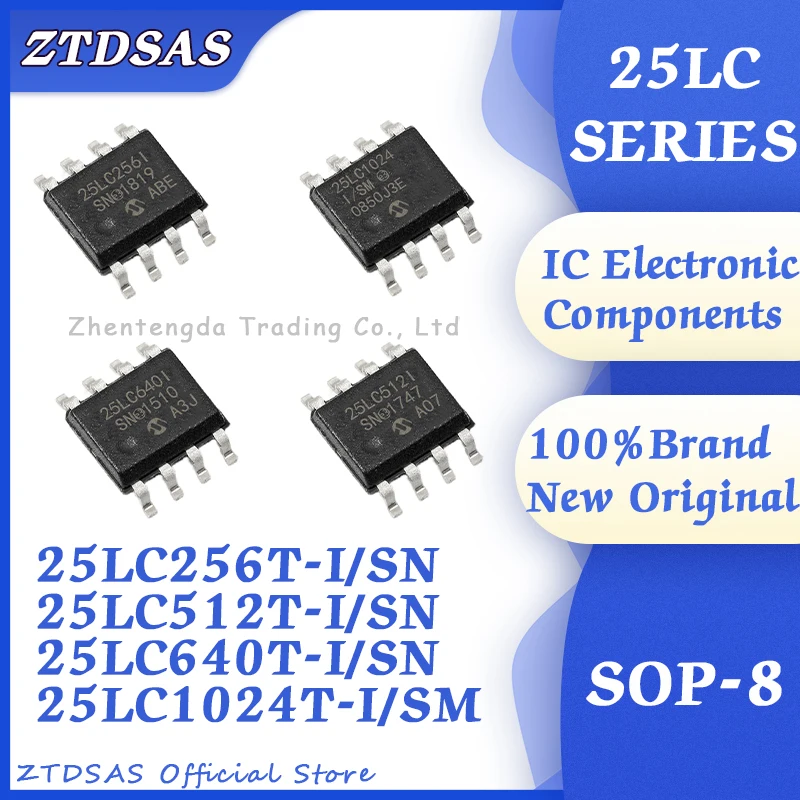 

25LC256T-I/SN 25LC512T-I/SN 25LC640T-I/SN 25LC1024T-I/SM 25LC256T 25LC512T 25LC640T 25LC1024T 25LC256 25LC512 25LC640 25LC1024