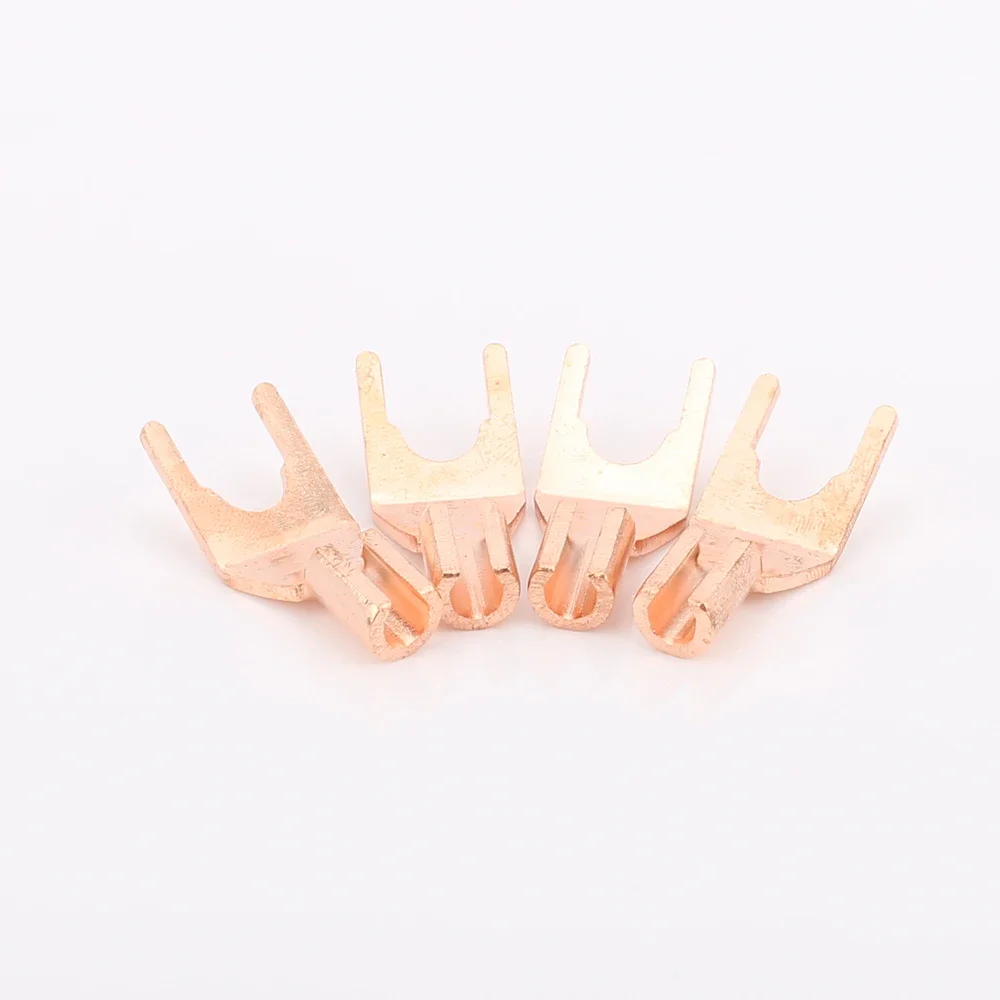 Динамик Y-локи Hi-Fi аудио красная медная вилка с акустическим кабелем сделай сам