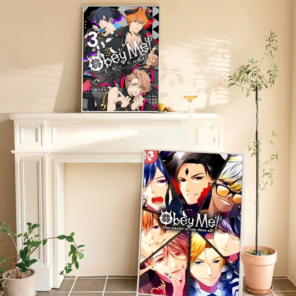 Игра O-Obey Me винтажный плакат на бумаге