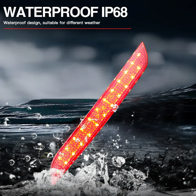 2X для BMW F10 F11 F18 светодиодный отражатель заднего бампера 5 серии 520d 520i 523i 525d 2009-2014