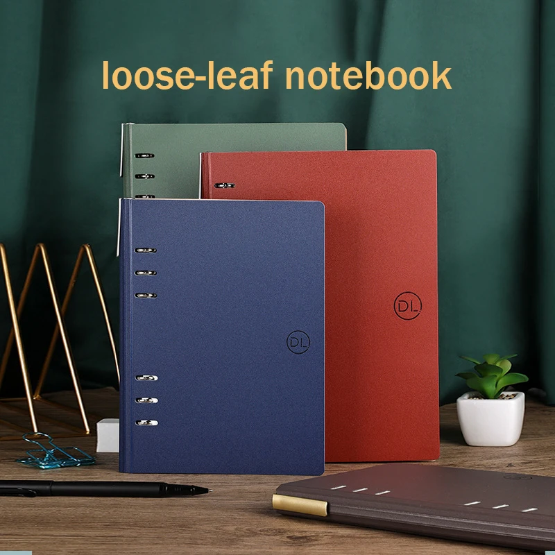 

Pp Binder Notebook Shell A5 B5 Student Six-hole Horizontal Loose-leaf Notebook Office Business Book Journal Supplies Stationery