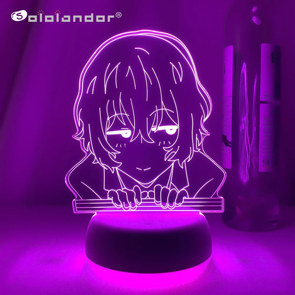 

Bungo Stray Dogs Osamu Dazai Lamp for Room Decor Friend Birthday Gift Gadget Nakahara Chuya Night Light Anime Neon Light Dazai