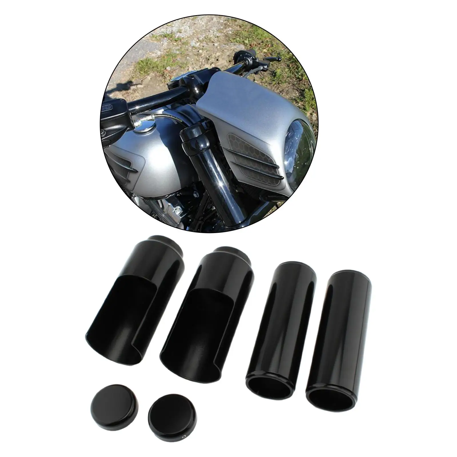 

6 in 1 Fork Cover Kits Fits for Breakout 13-17 Easy to Install