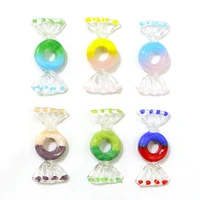 6pcs colorful lovely vintage murano glass sweets candy ornament creative wedding xmas party home christmas decoration diy crafts