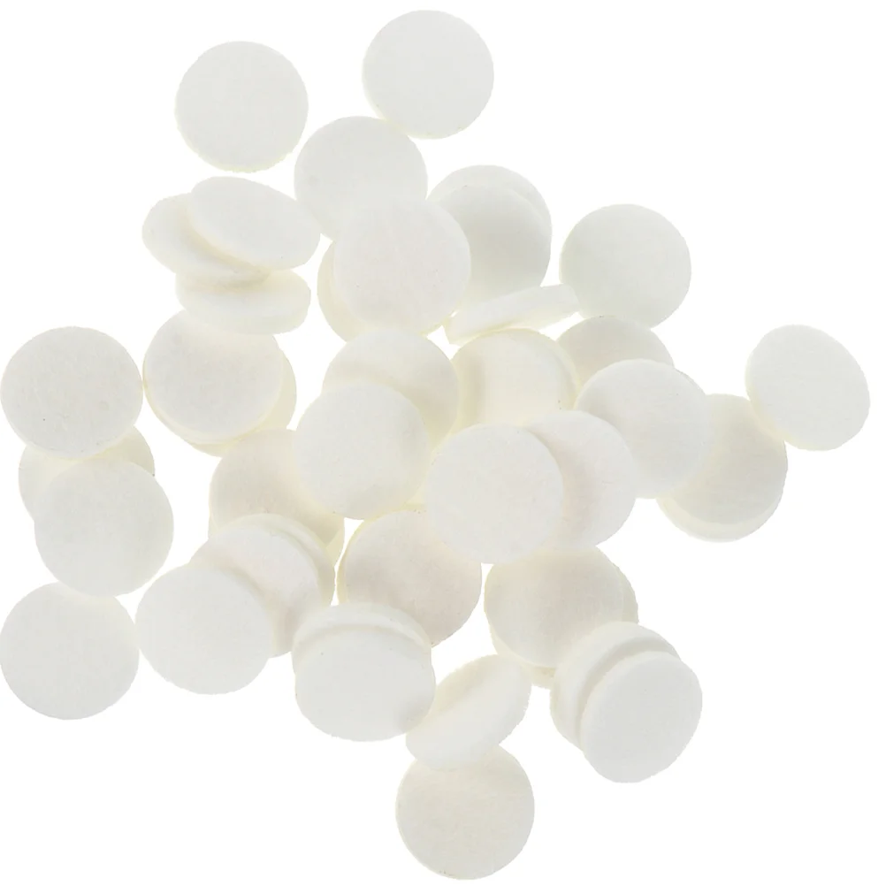 

200 Pcs Choker Replaceable Aromatherapy Pad Necklacess Locket Pads White Cotton Household Essential Oil