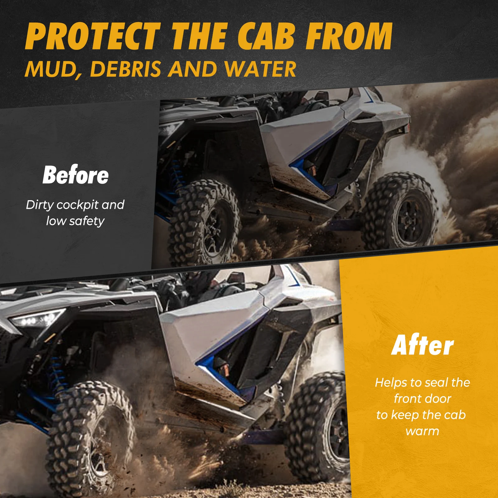 KEMIMOTO RZR Pro XP Нижняя дверь балдахин UTV 2020 2021 2022 для Polaris /XP4 2/4 мест/RZR R /RZR Turbo |