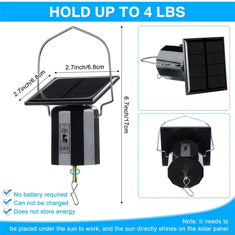 4 шт. вращающийся двигатель на солнечной батарее