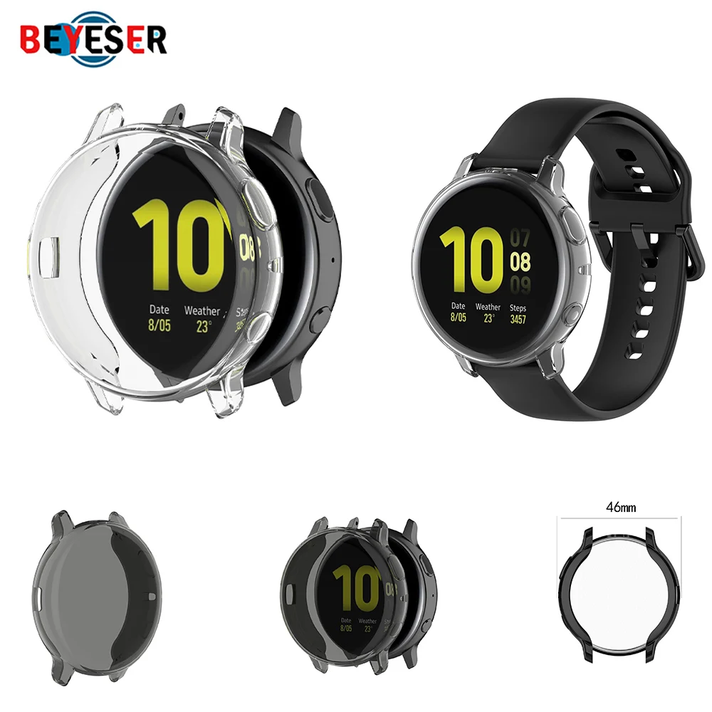 

TPU Watch Protector Case For Samsung Galaxy Active 2 40mm Full Coverage Smart Watch Anti-fall Protective Cover For Active2 44mm