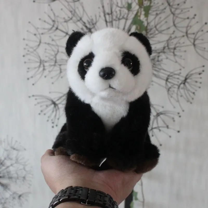 

candice guo cute plush toy lovely animal emulational China black & white little panda soft stuffed doll birthday Christmas gift