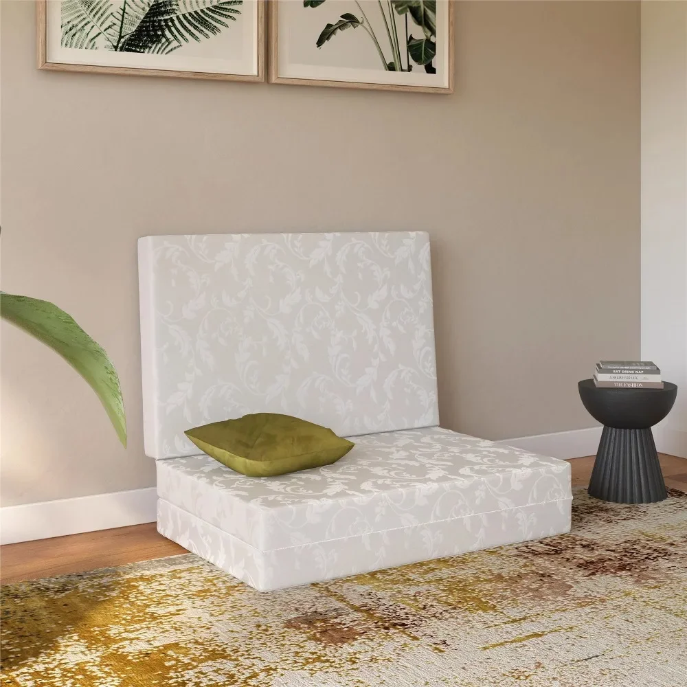 

4-Inch Tri Folding Mattress with Carry Bag and Washable Cover, Twin Size