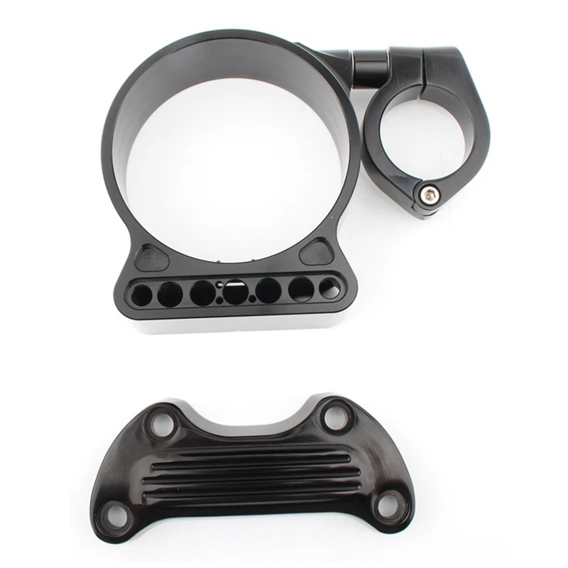 

Motorcycle Speedometer Side Mount Relocation Bracket Cover + Handlebar Top Clamp Risers For Sportster 883 XL1200 883