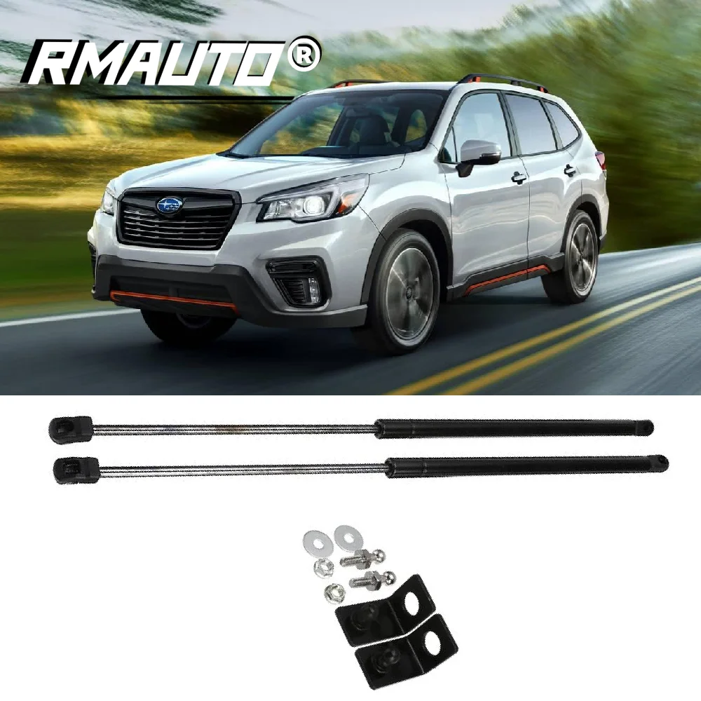 

2Pcs Car Front Engine Cover Hood Bonnet Gas Shock Strut Damper Lift Support Rod For Subaru Forester SK 2019 Car Accessories