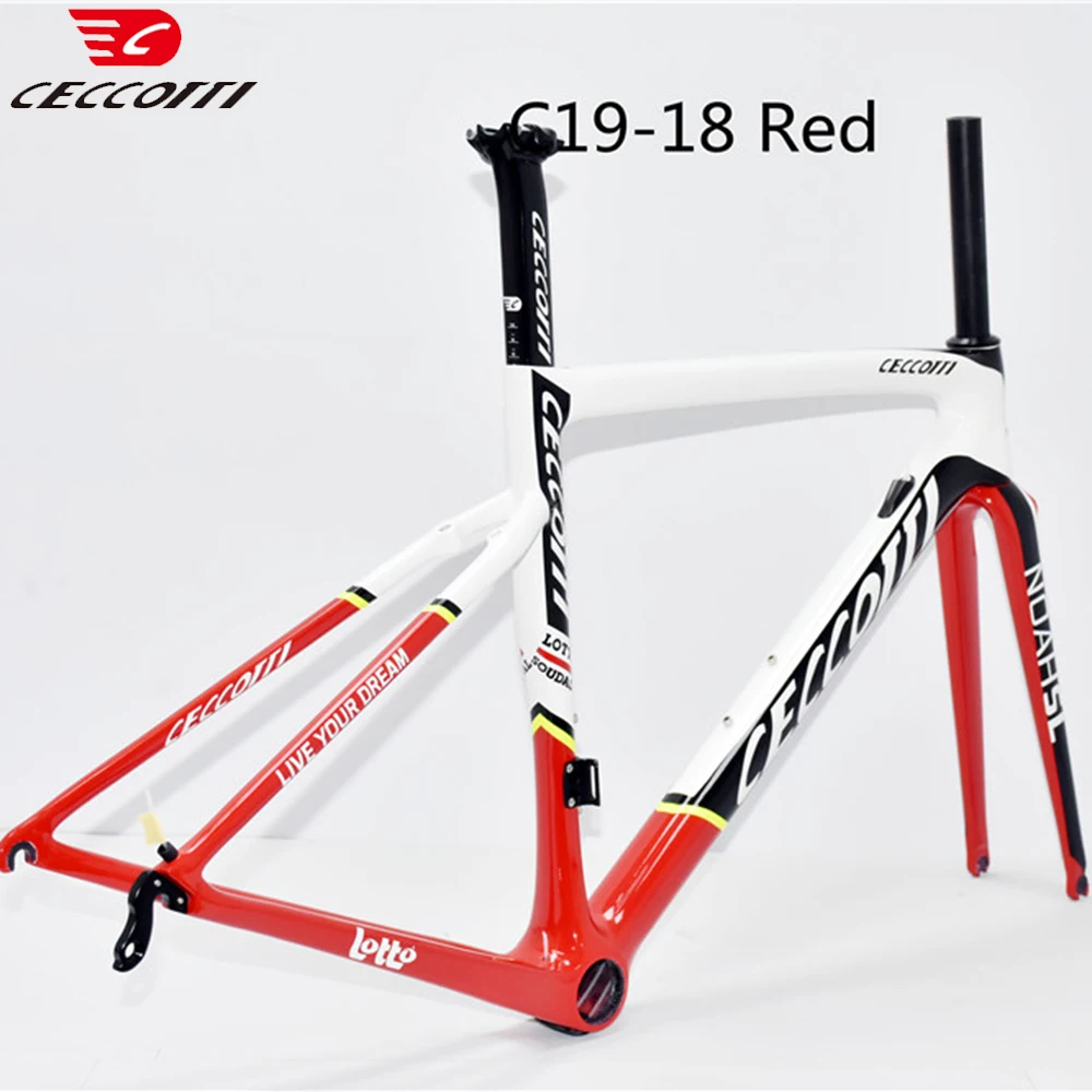 Carbon Fiber Road Bike Frame Rim Brake Super Light Bicycle Frameset T1000
