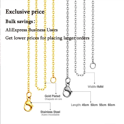 LUXUSTEEL Цепи из нержавеющей стали, 10 шт. - Долговечность и стиль — изображение продукта