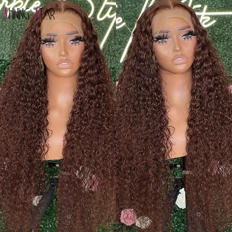 

13x4 Transparent Lace Front Wig Body Wave Wigs For Women Human Hair HD Lace Frontal Wigs Brown Colored Human Hair Wig PrePlucked