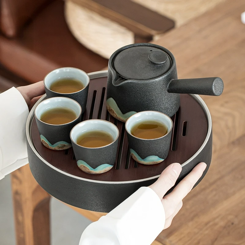 

Dry Bubble Tray Trays Tea Water Storage Japanese Household Tray for Decoration Kung Fu Tea Set Drainage Ceremony Decorative Bar