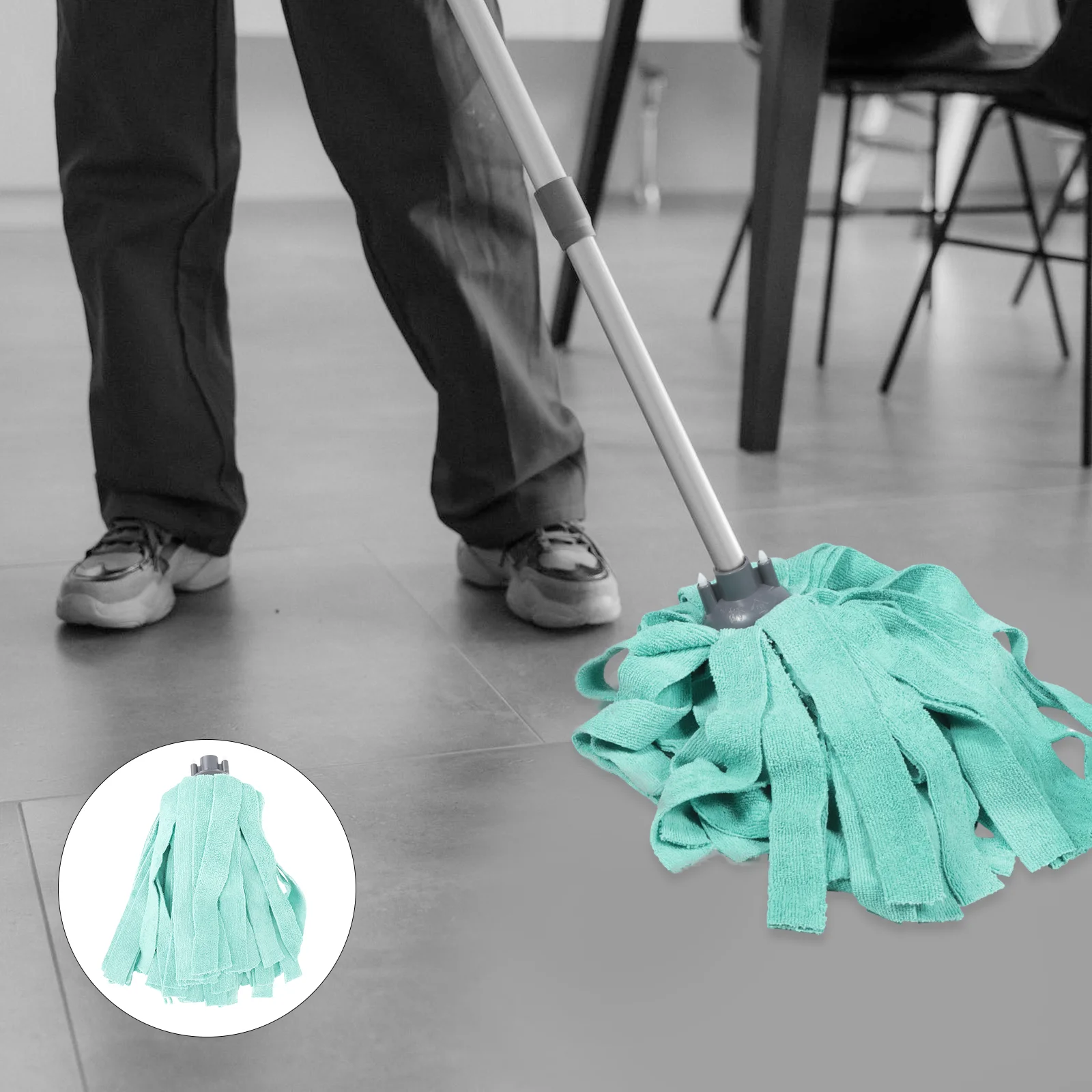 

Cleaning Mop Head Dust Wet Mop Head Reusable Mopping Head Water Absorption Mop Head