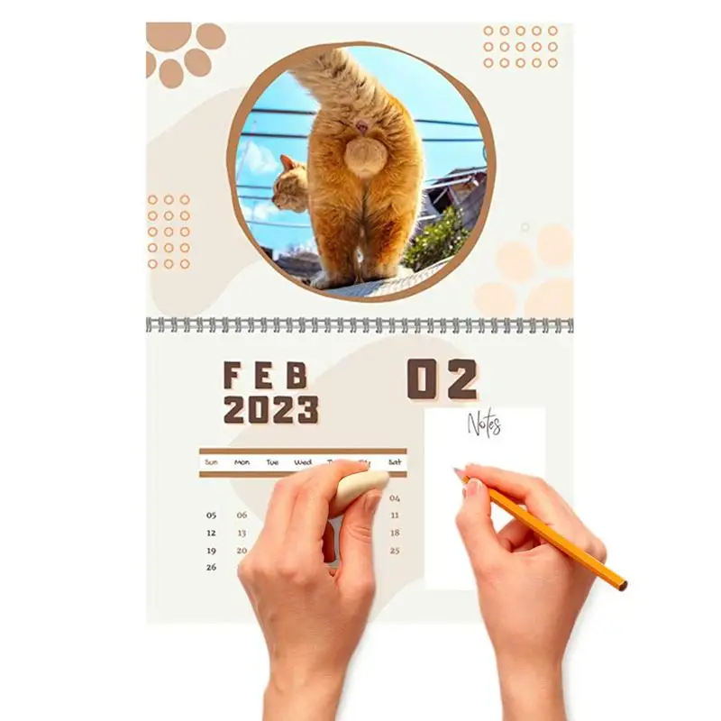 

Butthole Calendar Hangable Calendars With Animal Pictures 12 Month Calendar With Room For Taking Notes Tracking Important Date