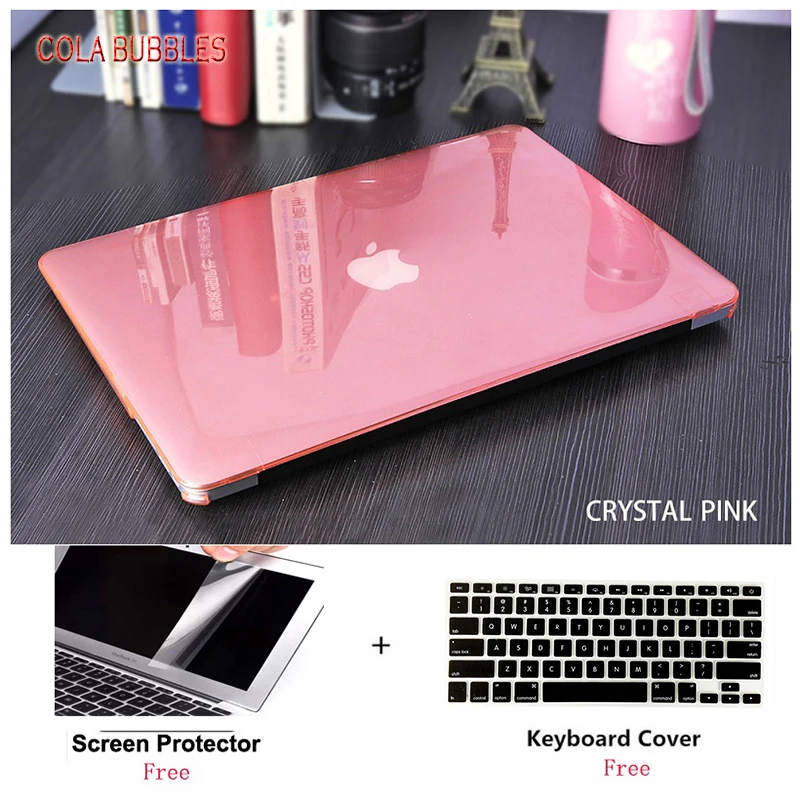 

Crystal Laptop Sleeve + Keyboard Cover for Apple Macbook Air/Pro 15 12 13 16 Air 13 Touch bar A2337 A2338 2020 A2159 A1502 A1466
