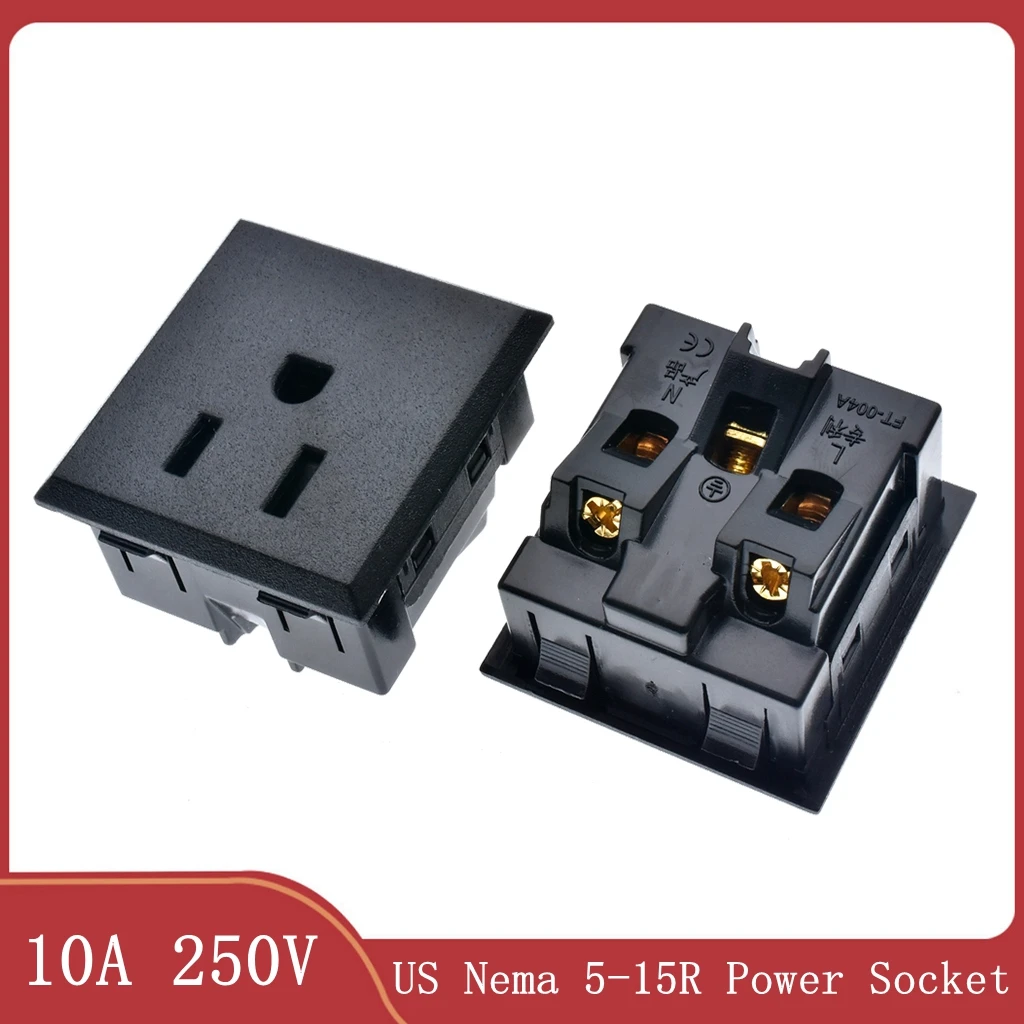 

US Power Socket Module Type B For USA Mexico Function Module DIY For Wall Desktop Floor Socket