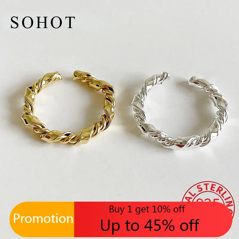 

Женское регулируемое кольцо из серебра 925 пробы, с узлом