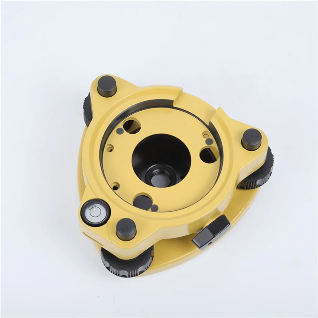 

Tribrach without Optical Three-Jaw Survey Tribraches Heavy Surveying Measurement Tools Plummet Connector Station Black