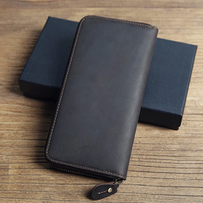 Hirh Quality Wallets Cell Phone Pocket  Zipper Clutch Bag Passcard Male Casual Bag