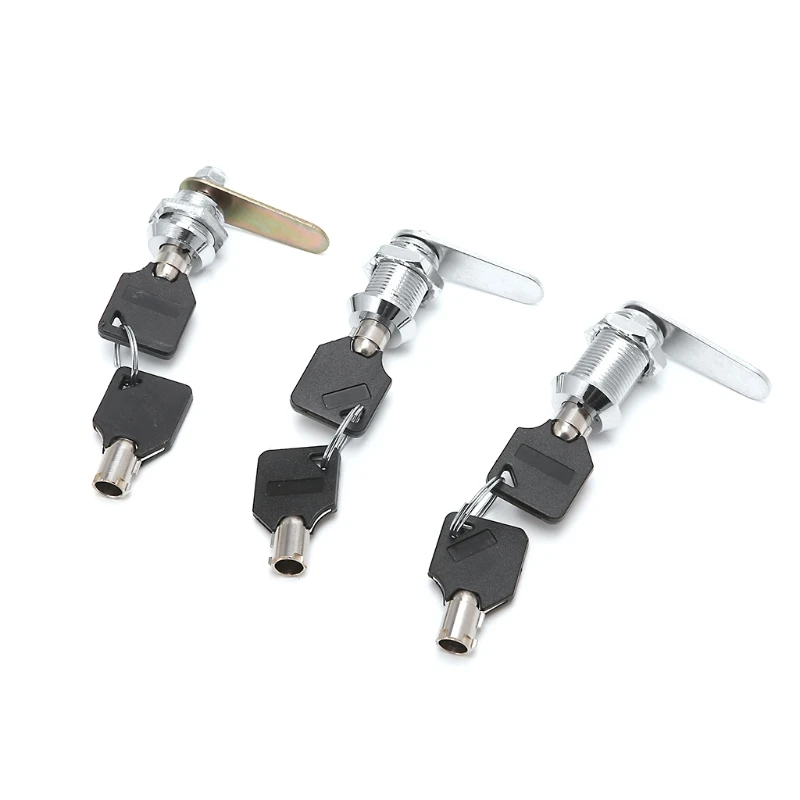 

652F Drawer Cam Lock For Door Mailbox Cabinet Cupboard for w/2 Keys 16-30mm