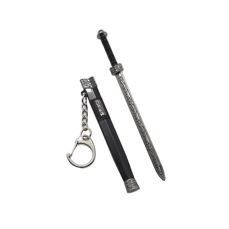 Новинка, мини-брелок в форме меча, креативная модель оружия, игрушка, брелок для ключей, модное украшение для рюкзака, аксессуары, подарки