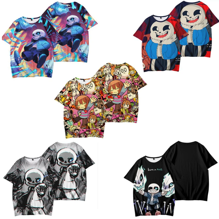 

Boys T Shirt Summer 3D Printed Sans Undertale T Shirt Kids Funny Harajuku Fashion Top Boys & Girls Super Cool T Shirt Streetwear